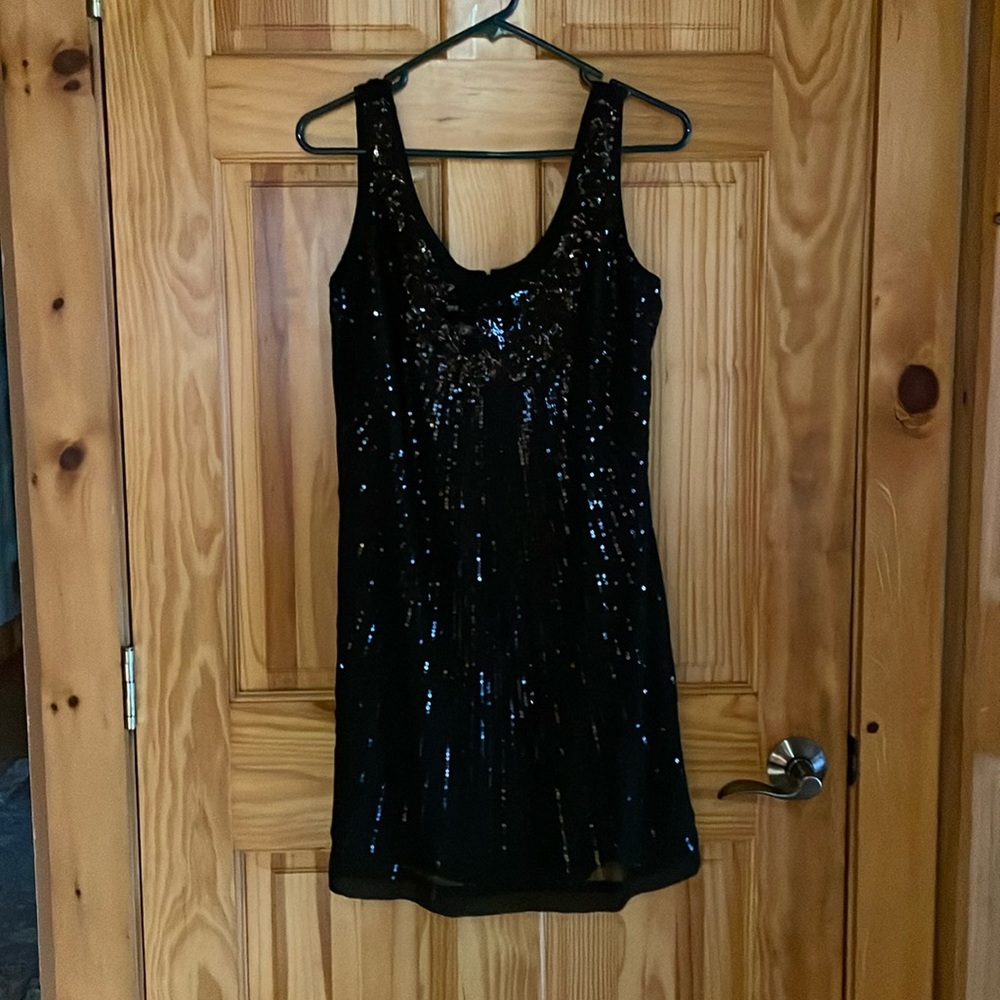 White House Black Market Black Sequin dress  style 5700009477
